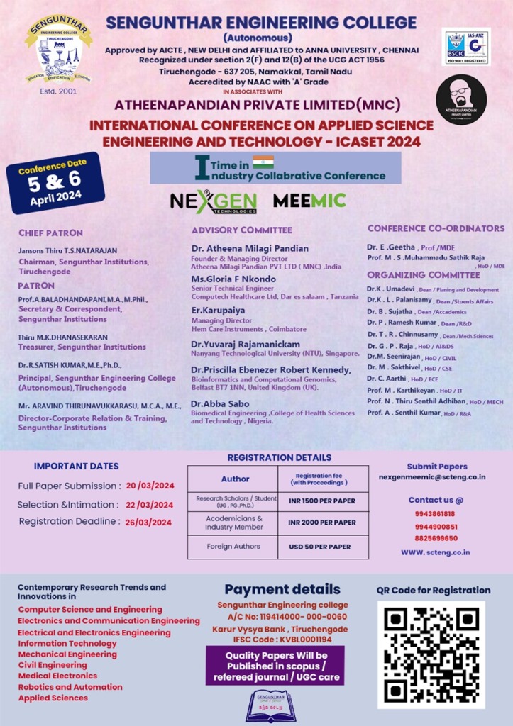 International Conference on Applied Sciences Engineering and Technology ICASET 2024